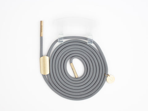Handykordel mit Adapter, CLEAR Adapter mit Kordel PEPPELSTONE, Handarbeit von eilenna