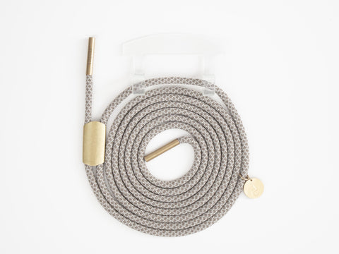 Handykordel mit Adapter, CLEAR Adapter mit Kordel GINGER, Handarbeit von eilenna