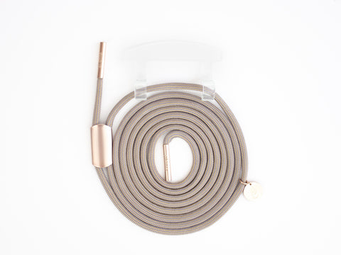 Handykordel mit Adapter, CLEAR Adapter mit Kordel BOHEMIAN, Handarbeit von eilenna