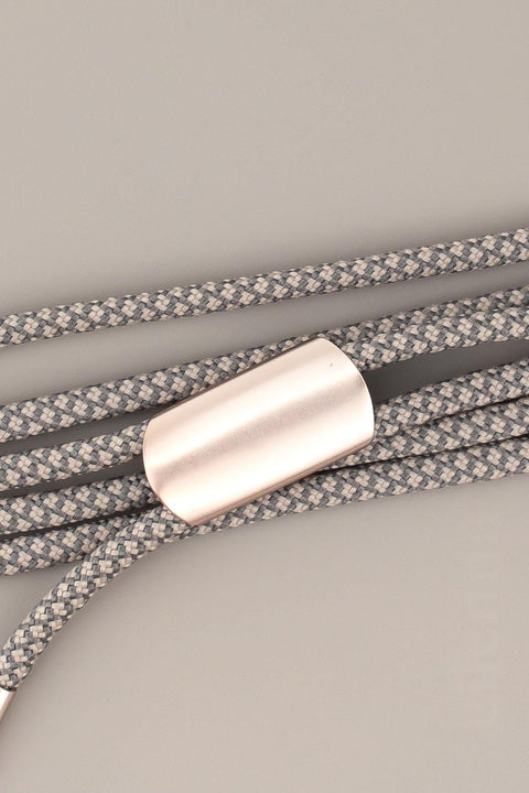 Handykette und Handyhülle für iPhone und Samsung in CLAY Grau mit Kordel OAT handmade von eilenna