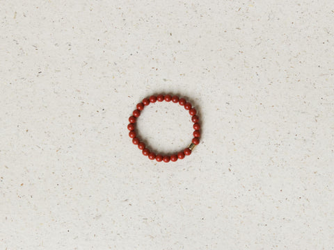 Ring mit roten Jaspis Natursteinen, Soléa Ring