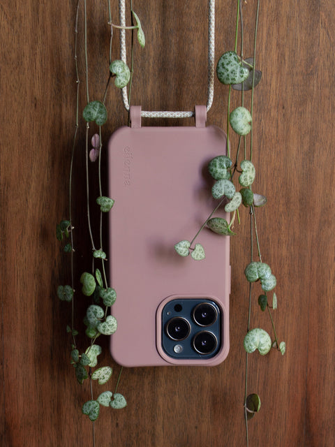 eilenna Modulares Handyband und Handyhülle in BERRY mit Kordel RUSTY