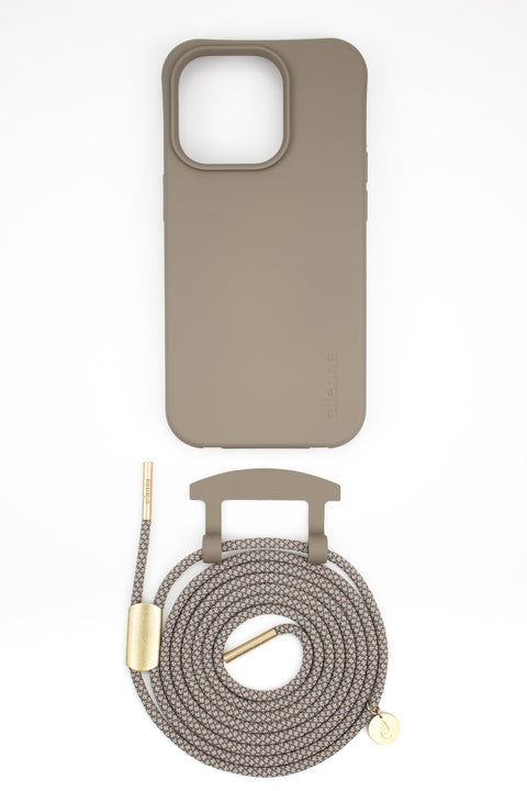 eilenna Wechselbare Handykette und Handyhülle in OAK mit Kordel OAT