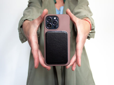 eilenna Magnetischer Kartenhalter zum Aufklappen für Handyhüllen mit MagSafe, Card Wallet für Apple Android