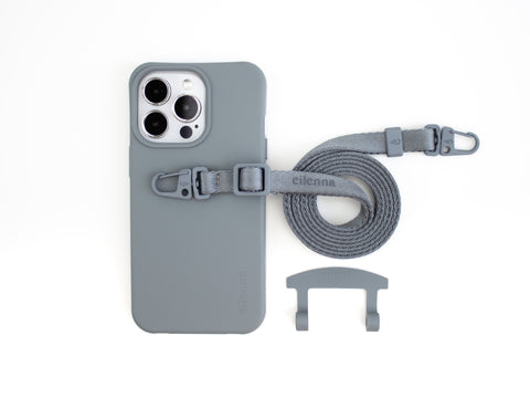 eilenna Lanyard mit SmartCase für iPhone Samsung, Set Handykette mit Handyhülle, Schutzhülle und Strap, Handygurt zum Umhängen
