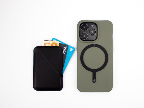 eilenna Magnetischer Kartenhalter mit Ständer für Handyhüllen mit MagSafe, Card Wallet für Apple